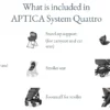 Inglesina Aptica Glam Quattro + Inglesina Darwin i-Size | 4'lü Sistem - Görsel 6