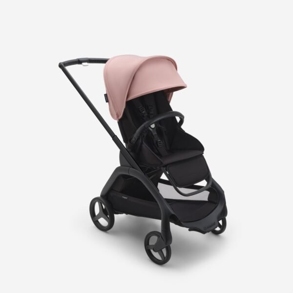 Bugaboo Seat Stroller black chassis midnight black fabrics morning pink sun canopy x PV006850 01 scaled
