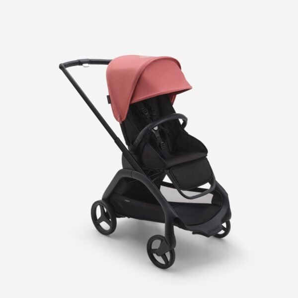 Bugaboo Seat Stroller black chassis midnight black fabrics sunrise red sun canopy x PV006847 01 scaled