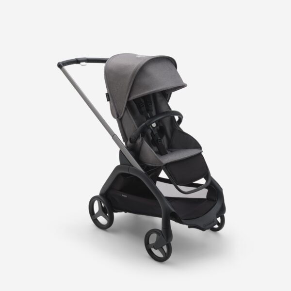 Bugaboo Seat Stroller graphite chassis grey melange fabrics grey melange sun canopy x PV006923 01 scaled
